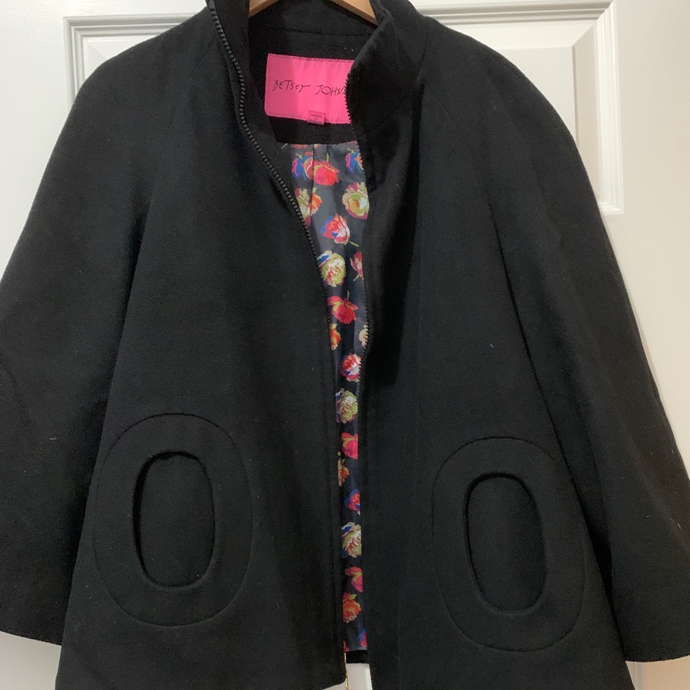 Betsey Johnson A-line wool jacket